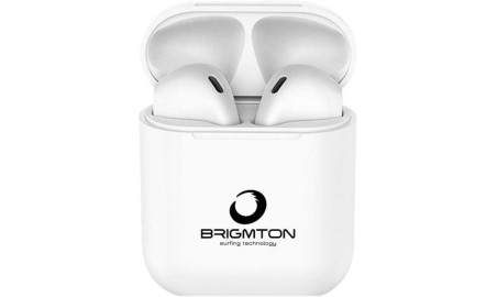 Brigmton Auricular+Micro BML-19 Base Carga Blanco