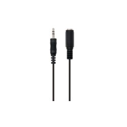 Ewent Cable Audio Estereo 3,5mm/M y 3,5mm/H - 5mt