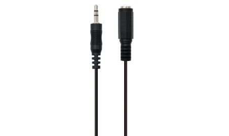 Ewent Cable Audio Estereo 3,5mm/M y 3,5mm/H - 5mt