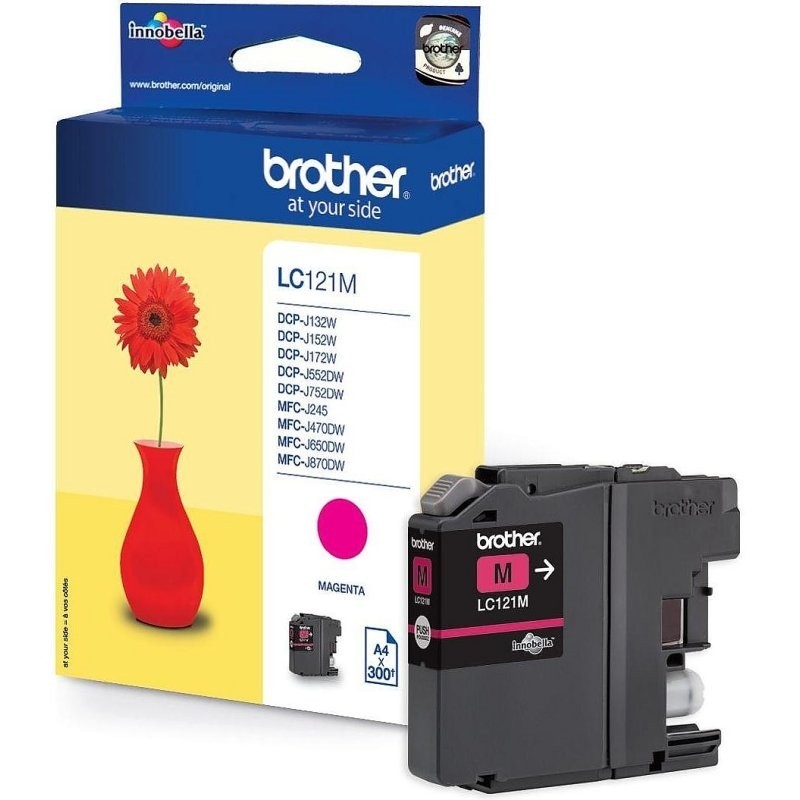 Brother Cartucho LC121MBP Magenta Blister