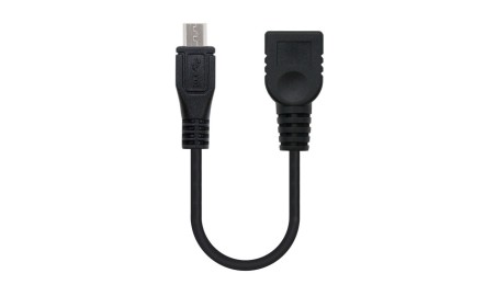 Nanocable Cable USB 2.0 OTG Micro B/M-A/H 15 cm