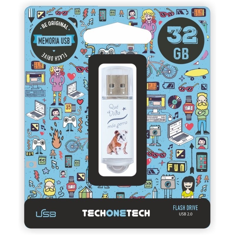 TECH ONE TECH Que Vida Más Perra 32 Gb USB 2.0