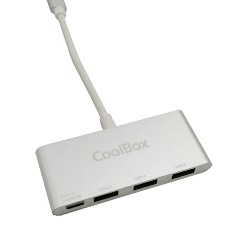 Coolbox HUB USB-C A 3 USB3.0 (A) + POWERDELIVERY