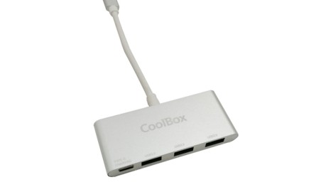Coolbox HUB USB-C A 3 USB3.0 (A) + POWERDELIVERY
