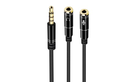 Ewent Cable Audio Jack 3,5/M-2 Jack 3,5/H -0,30mt