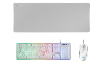 Mars Gaming Combo MCPX GAMING 3IN1 RGB White FR