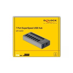 Delock Concentrador externo SuperSpeed USB 7Ptos