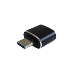 Aisens Mini Adaptador USB 3.1 Gen2 USBC/M-AH negro