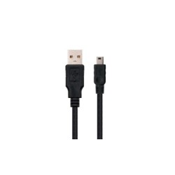 Nanocable Cable USB 2.0, A/M-Mini B/M Negro 4.5m