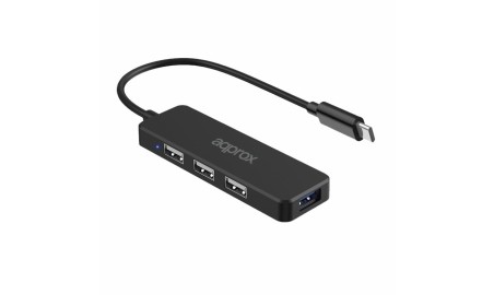 APPROX Adap USB Tipo-C Hub 3D USB2.0 + 1 USB3.0.