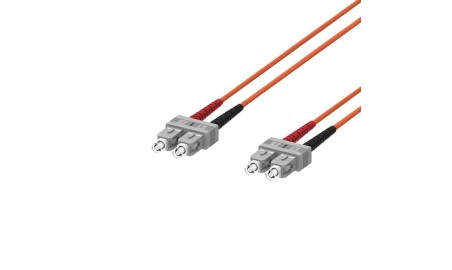 Cable Fibra Optica SC-SC OM2 2 metros Naranja