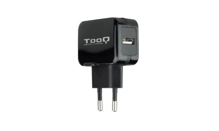 Tooq TQWC-1S01 Cargador de pared 1 USB, Negro