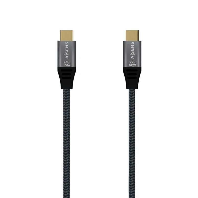Aisens Cable Usb 3.2 Gen2X2 8K C/M-C/M Gris 1.5M