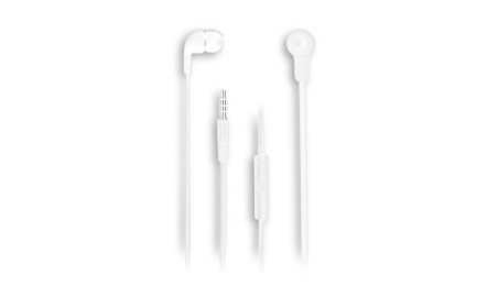 NGS Auriculares metálicos cplano 1.2m Blanco