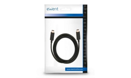 Ewent Cable USB-C Carga Rápida 60W 10Gbps,4K 1m