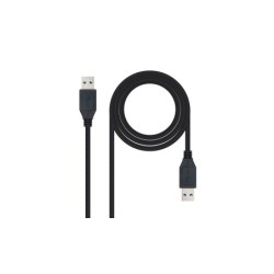 Nanocable Cable USB 3.0, tipo A/M-A/M, Negro, 1m