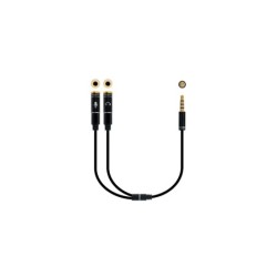Nanocable Cable Ad AudioJack 3.5 4Pin-2x 3pin 30cm