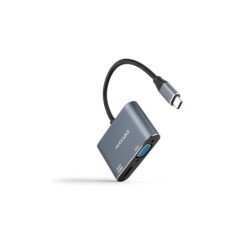 Nanocable Conversor USB-C/M a HDMI-VGA/H 15 cm