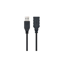 Nanocable Cable USB 3.0 Tipo A/M-A/H Negro 1.0 m