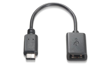 Nanocable Cable USB 2.0 3A, USB-C/M-A/F, 15cm