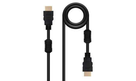 Nanocable Cable HDMI con ferrita, M-M, negro, 10m