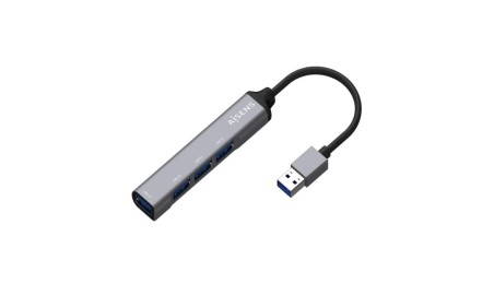 Aisens Hub USB 3.0 tipo A/M-4xtipo A/H gris 10cm