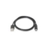Aisens Cable USB 2.0 3A C/M-A/M  Negro 0.5M