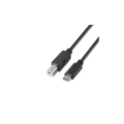 Aisens Cable USB 2.0 3A C/M-B/M Negro 1.0M