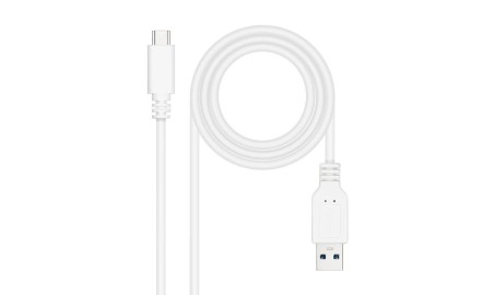 Nanocable Cable USB 3.1 Gen2 USB-C/A 2 M Blanco