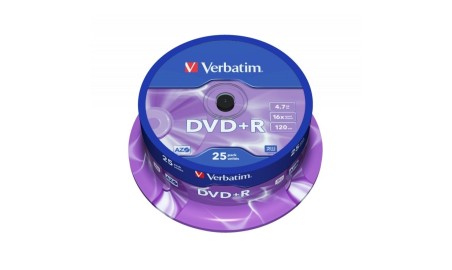 Verbatim DVD+R 4.7GB 16x Tarrina 25Uds