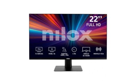 NILOX NXM22FHD11 Monitor 21.5" VA 75hz 5ms VGA HDM