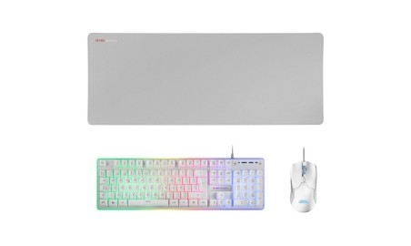 Mars Gaming Combo MCPX GAMING 3IN1 RGB BLANCO