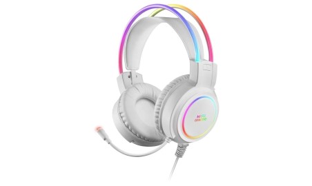 MARS GAMING Auricular MHRGB PC/PS4/PS5/XBOX White