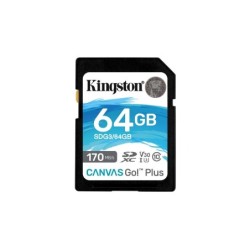 Kingston Canvas Go! Plus SD 64GB class 10 U3 V30