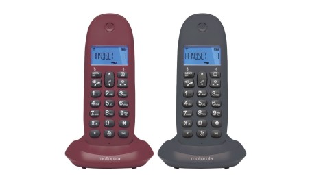 MOTOROLA C1002 LB+ Telefono DECT DUO Gris-Granate