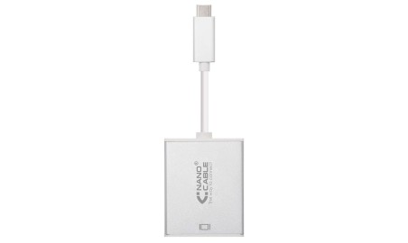 CONVERSOR USB-C A DISPLAYPORT  ALUMINIO  15 CM