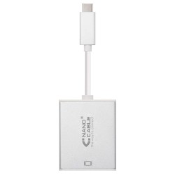 CONVERSOR USB-C A VGA. USB-C/M-VGA/H  ALUMINIO 10 CM