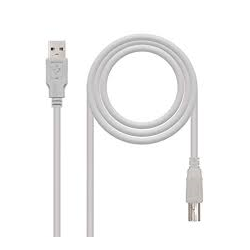 CABLE USB 2.0 IMPRESORA  TIPO A/M-B/M  BEIGE  3.0 M
