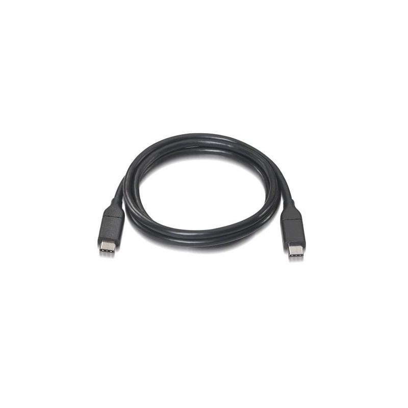CABLE USB 3.1 GEN2 10Gbps 3A  TIPO USB-C/M-USB-C/M  NEGRO  1.0M