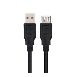 CABLE USB 2.0  TIPO A/M-A/H  NEGRO  1.8 M