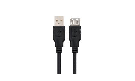CABLE USB 2.0  TIPO A/M-A/H  NEGRO  1.8 M