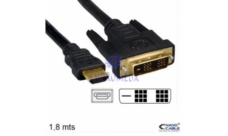 CABLE DVI A HDMI  DVI18+1/M-HDMI A/M  1.8 M