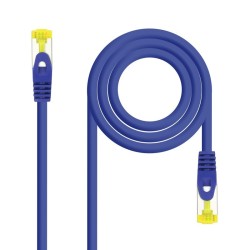 CABLE RED LATIGUILLO RJ45 LSZH CAT.6A SFTP AWG26  AZUL  3.0 M