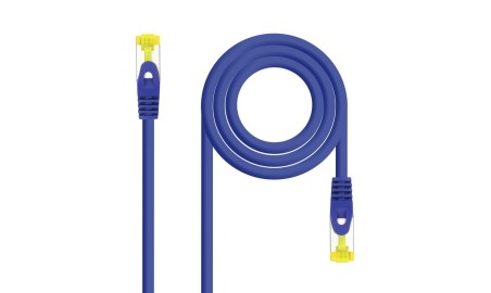 CABLE RED LATIGUILLO RJ45 LSZH CAT.6A SFTP AWG26  AZUL  2.0 M