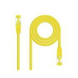 CABLE RED LATIGUILLO RJ45 LSZH CAT.6A SFTP AWG26  AMARILLO  0.5 M