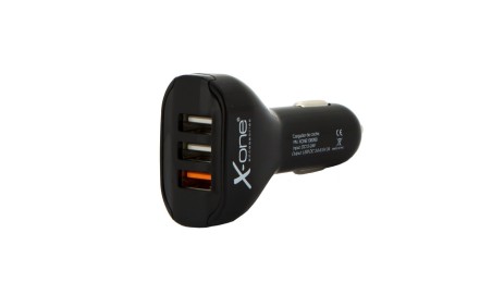 X-One cargador coche QC 3x USB 3.6-6.5V / 3A Neg